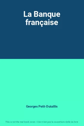 Couverture du produit · La Banque française