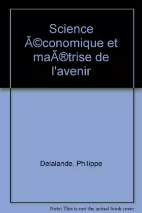 Couverture du produit · Sc. éco. et maitrise de avenir
