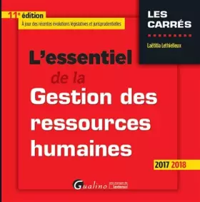 Couverture du produit · L'essentiel de la gestion des ressources humaines