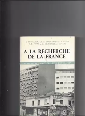 Couverture du produit · Recherche de la France (a la)