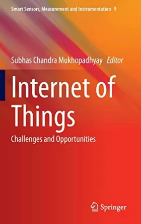 Couverture du produit · Internet of Things: Challenges and Opportunities