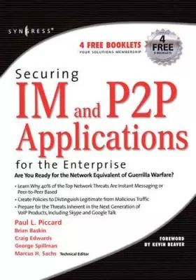Couverture du produit · Securing IM and P2P Applications for the Enterprise