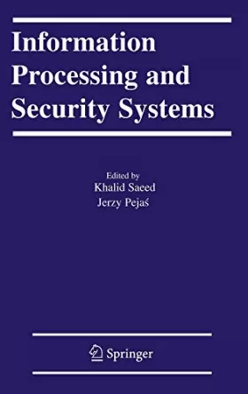 Couverture du produit · Information Processing And Security Systems