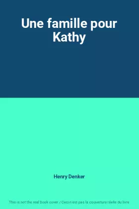Couverture du produit · Une famille pour Kathy