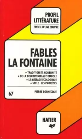 Couverture du produit · Fables, La Fontaine : Analyse critique