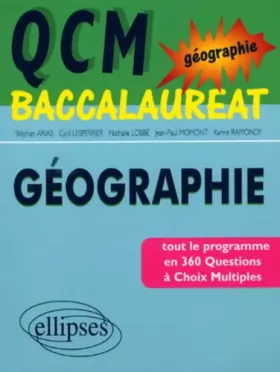 Couverture du produit · QCM baccalauréat Géographie