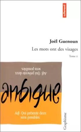 Couverture du produit · Les Mots ont des visages, tome 2
