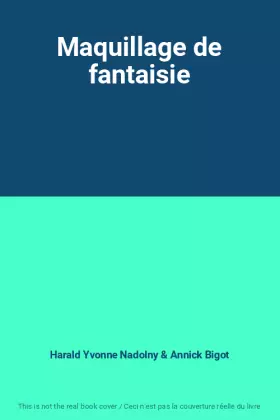 Couverture du produit · Maquillage de fantaisie