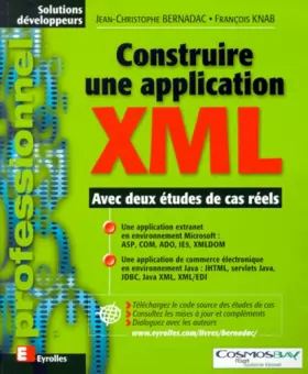 Couverture du produit · Construire une application XML