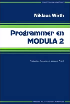 Couverture du produit · Programmer en Modula, 2