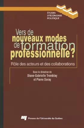 Couverture du produit · VERS DE NOUVEAUX MODES DE FORMATION PROFESSIONNELLE?