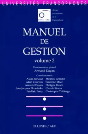 Couverture du produit · Manuel de gestion (2e volume)