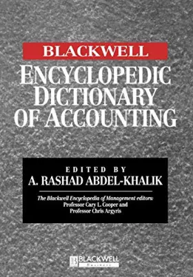 Couverture du produit · Blackwell Encyclopedic Dictionary of Accounting