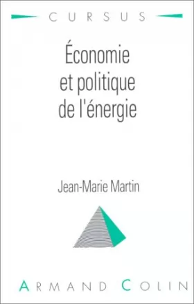 Couverture du produit · Economie et politique de l'énergie