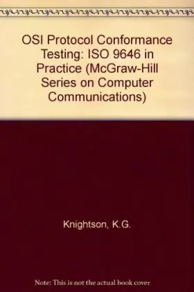 Couverture du produit · Osi Protocol Conformance Testing: Is 9646 Explained