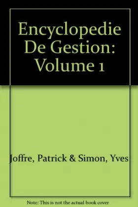 Couverture du produit · Encyclopedie De Gestion: Volume 1
