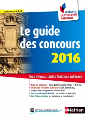 Couverture du produit · Le guide des concours 2016