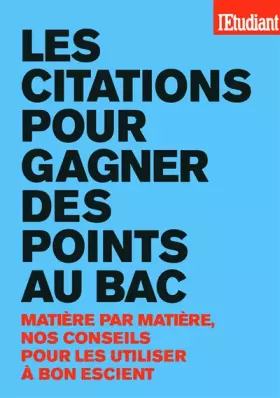 Couverture du produit · Les citations pour gagner des points au BAC