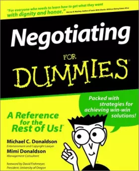Couverture du produit · Negotiating For Dummies