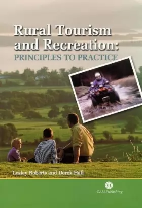 Couverture du produit · Rural Tourism and Recreation: Principles to Practice