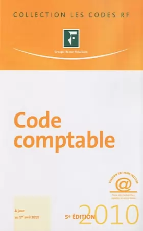 Couverture du produit · Code comptable 2010