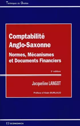 Couverture du produit · Comptabilité anglo-saxonne