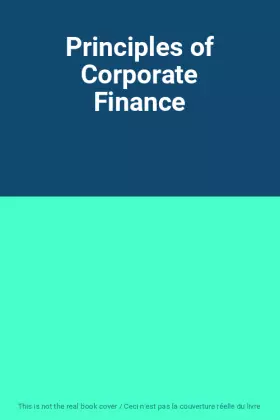 Couverture du produit · Principles of Corporate Finance