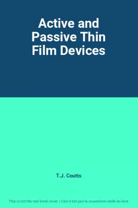 Couverture du produit · Active and Passive Thin Film Devices