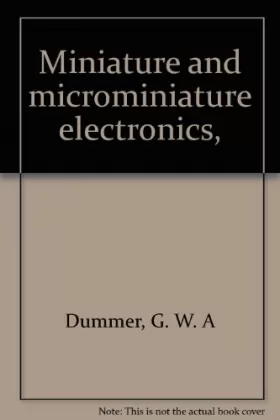 Couverture du produit · Miniature and microminiature electronics,