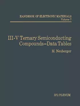 Couverture du produit · Iii-V Ternary Semiconducting Materials Data