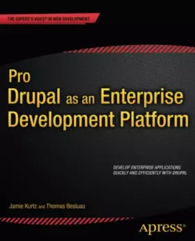 Couverture du produit · Pro Drupal as an Enterprise Development Platform