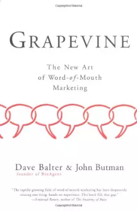 Couverture du produit · Grapevine: The New Art of Word-of-Mouth Marketing