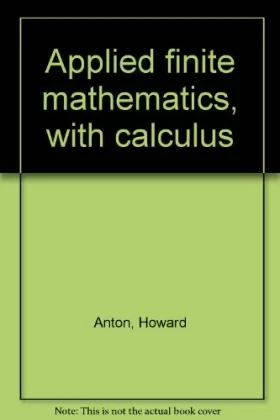 Couverture du produit · Applied finite mathematics, with calculus