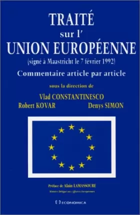 Couverture du produit · Traité sur l'Union européenne
