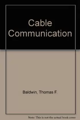 Couverture du produit · Cable Communication