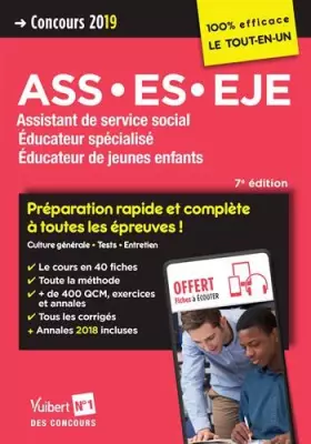 Couverture du produit · Concours ASS, ES, EJE - Préparation rapide et complète à toutes les épreuves