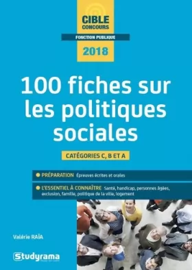 Couverture du produit · 100 fiches sur les politiques sociales 2018-2019