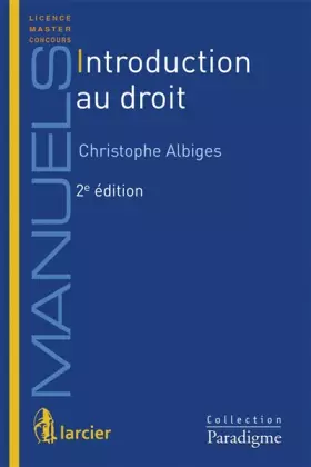 Couverture du produit · Introduction au droit
