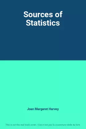 Couverture du produit · Sources of Statistics