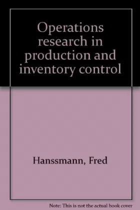 Couverture du produit · Operations Research in Production and Inventory Control