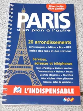 Couverture du produit · Vivre à Paris plans, services, adressses, et telephone