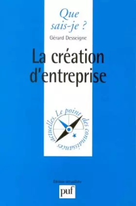 Couverture du produit · La Création d'entreprise