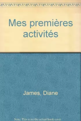 Couverture du produit · Mes premières activités