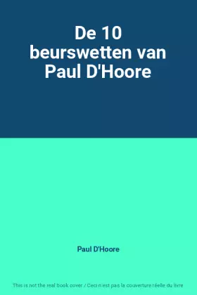 Couverture du produit · De 10 beurswetten van Paul D'Hoore