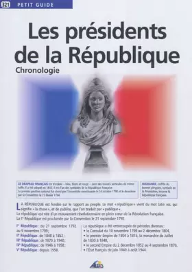 Couverture du produit · Les présidents de la République