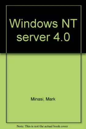 Couverture du produit · Windows NT server 4.0