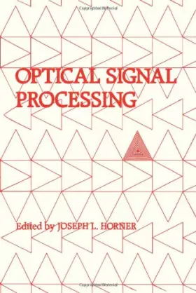 Couverture du produit · Optical Signal Processing