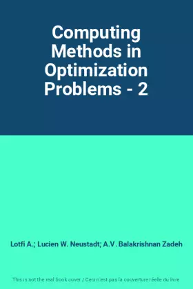 Couverture du produit · Computing Methods in Optimization Problems - 2