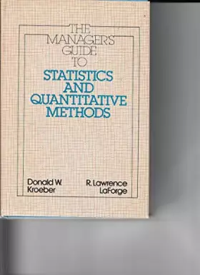 Couverture du produit · Manager's Guide to Statistics and Quantitative Methods