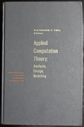 Couverture du produit · Applied Computation Theory: Analysis, Design, Modelling